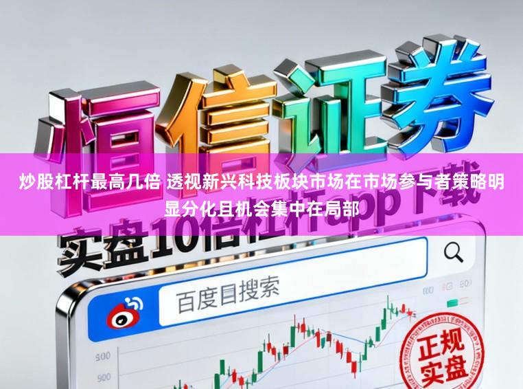 炒股杠杆最高几倍 透视新兴科技板块市场在市场参与者策略明显分化且机会集中在局部