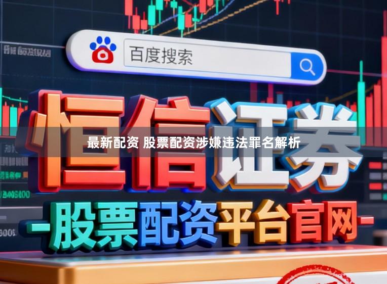 最新配资 股票配资涉嫌违法罪名解析